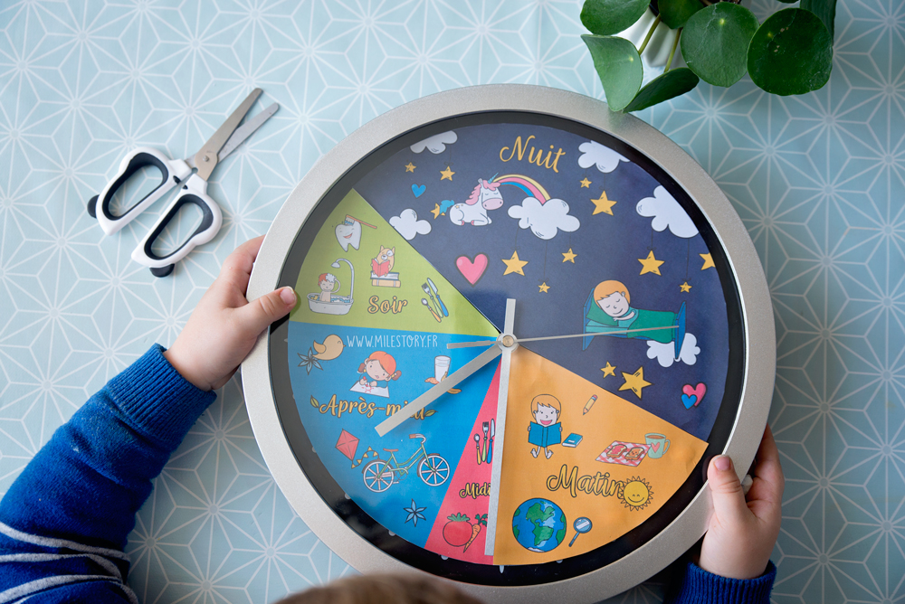 Horloge d'apprentissage pour enfants - Flokoo - Minuteur enfant - Horloge  de réunion