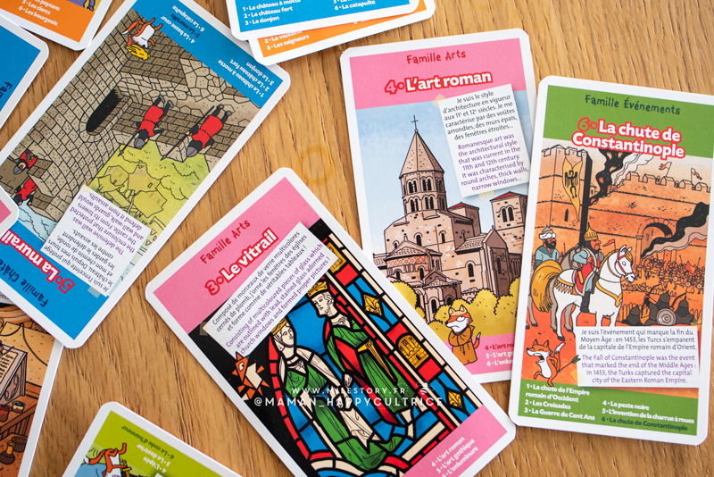 Histoire : jeu de cartes pédagogique sur le Moyen âge que vos